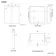 Esme Battery Powered Matt Black Illuminated LED Mirror Cabinet 700x600mm