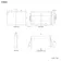 Esme Battery Powered Matt Black Illuminated LED Mirror Cabinet 700x1000mm