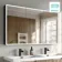 Esme Battery Powered Matt Black Illuminated LED Mirror Cabinet 700x1200mm