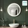 Delilah Battery Powered Brushed Brass Round Illuminated LED Mirror 600mm