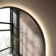 Maya Battery Powered Black Framed Arched Backlit Illuminated LED Mirror 750x500mm