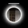 Maè Matt Black Illuminated LED Mirror 800x600mm