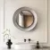 Georgia Pale Brushed Nickel Round Illuminated LED Mirror 650mm