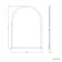 Avoca Traditional Brushed Brass Arched Mirror 673X490mm