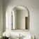 Avoca Traditional English Gold Arched Mirror with Shelf 700x490mm