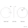 Paris Brushed Brass Round Bathroom Mirror 500mm