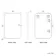 Nina Black Framed Mirror 600x400mm