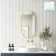 Adele Pill Brushed Brass Mirror 800x400mm