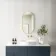 Adele Pill Brushed Brass Mirror 800x400mm