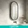 Isabel Matt Black Pill LED Mirror with Front & Back Illumination 1000x500mm