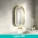 Isabel Brushed Brass Arched LED Mirror with Front & Back Illumination 800x500mm