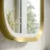 Isabel Brushed Brass Arched LED Mirror with Front & Back Illumination 800x500mm