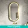 Isabel Brushed Brass Pill LED Mirror with Front & Back Illumination 1000x500mm