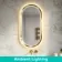 Isabel Brushed Brass Pill LED Mirror with Front & Back Illumination 1000x500mm