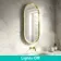 Isabel Brushed Brass Pill LED Mirror with Front & Back Illumination 1000x500mm