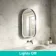 Isabel Brushed Gunmetal Arched LED Mirror with Front & Back Illumination 800x500mm