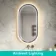 Isabel Brushed Gunmetal Pill LED Mirror with Front & Back Illumination 1000x500mm