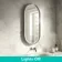Isabel Brushed Gunmetal Pill LED Mirror with Front & Back Illumination 1000x500mm