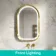Isabel Brushed Brass Arched RGB LED Mirror with Ghost Technology 800x500mm