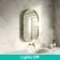 Isabel Brushed Brass Arched RGB LED Mirror with Ghost Technology 800x500mm