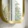 Isabel Brushed Brass Arched RGB LED Mirror with Ghost Technology 800x500mm