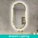 Isabel Brushed Brass Pill RGB LED Mirror with Ghost Technology 1000x500mm