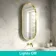 Isabel Brushed Brass Pill RGB LED Mirror with Ghost Technology 1000x500mm