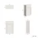 Monaco Cotton White Slimline Back To Wall Toilet Unit 500mm