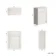 Monaco Cotton White Back To Wall Toilet Unit 600mm