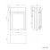 Monaco Cotton White Back To Wall Toilet Unit 600mm