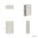 Monaco Linen White Slimline Back To Wall Toilet Unit 500mm