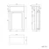 Monaco Slate Grey Slimline Back To Wall Toilet Unit 500mm