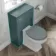 Monaco Mystic Green Slimline Back To Wall Toilet Unit 500mm