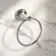 Avoca Traditional Chrome Towel Ring