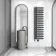 Palermo Electric Anthracite Designer Heated Towel Rail 1600x450mm