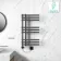 Madrid Electric Anthracite Designer Heated Towel Rail 800x450mm
