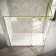 Cologne Brushed Brass Easy Clean 8mm Hinged Shower Enclosure 1800x800mm