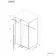 Cologne Brushed Brass Easy Clean 8mm Hinged Shower Enclosure 1800x800mm