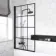Stafford Round Shower Bath 1600x700 & 6mm Easy Clean Matt Black Grid Bath Screen