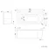 Oakham 1700 Space Saving Shower Bath & 6mm Easy Clean Matt Black Framed Bath Screen - Left Handed
