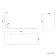 Oakham 1700 Space Saving Shower Bath & 6mm Easy Clean Matt Black Framed Bath Screen - Left Handed