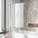 L Shaped 1500 Shower Bath & 4mm Fixed Screen - Left Handed