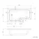 L Shaped 1500 Shower Bath with Front Panel & 4mm Fixed Screen - Left Handed