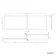 L Shaped 1600 Shower Bath with Front Panel & 6mm Easy Clean Matt Black Grid Bath Screen - Right Handed