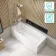 Witney 1700x700 Square Shower Bath & 6mm Easy Clean Chrome Bath Screen