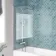 Antigua 1700x750 Keyhole Shower Bath & 6mm Easy Clean Chrome Bath Screen