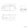 Shore 1700 Gloss White Freestanding Bath - Gold Feet