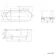 Shore 1700 Matt White Freestanding Bath - Matt Black Feet