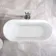 Shore 1700 Matt Pink Freestanding Bath - Chrome Feet