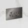Idaho Pneumatic Concealed Cistern with Brushed Gunmetal Flush Plate - Round Buttons